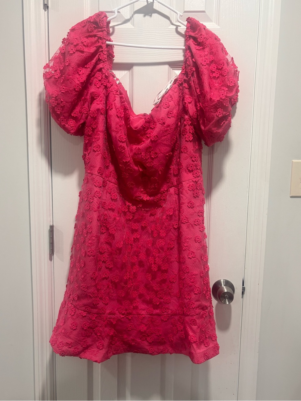 🩵City Chic Hot Pink Draped Neck Mini Dress - Picture 2 of 13
